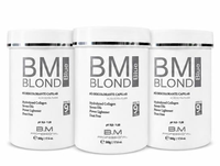 Liquide décolorant permanent Bionat Blond Blue 500g - Pack de 6 sans ammoniaque, qualité cosmétique