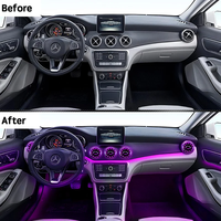 Kit d'éclairage d'ambiance LED 12 couleurs W176 pour grille d'aération Mercedes Benz Classe A 2013-2018 W117 – Améliorez l'éclairage intérieur de votre voiture – Plug & Play