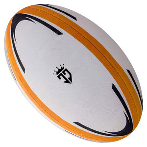 Ballons de rugby professionnels de qualité supérieure, tailles personnalisées, couleur unie, cousus à la machine, durables, en caoutchouc et cuir, pour clubs. - Product Image 2