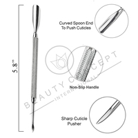 Outil de soin des cuticules avancé, pousse-cuticules et nettoyeur de précision à profil mince pour une préparation précise et des finitions professionnelles