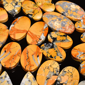 Top naturel Maligana Jasper paire pierres précieuses en vrac Maligana Jasper Mix forme et taille Cabochon paire pierres précieuses pour la fabrication de bijoux - Product Image 4