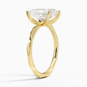 Style classique coupe rayonnante 1ct diamant cultivé en laboratoire 14K or massif Piedra Solitaire bague de fiançailles bijoux pour hommes et femmes cadeau - Product Image 2