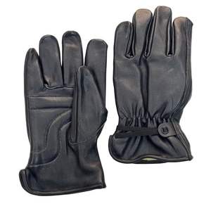 Wholesale Men <b>Women</b> Waterproof Black Cow Hide Leather Multi-purpose Work Driver Hand <b>Gloves</b> with Elastic - Product Image 1