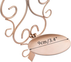 Diseño trenzado Premium Durable Metal Golden Home Decor Candelabros Soporte votivo Alambre Moderno Llamativo Artesanías Caliente - Product Image 3