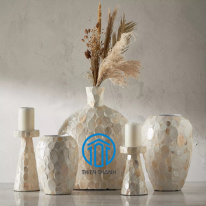 Unique Design Hot Wholesale <b>Pillar</b> <b>Candle</b> Holder Made From the Quality Mother of Pearl for Decorating Wedding Parties & Events - Product Image 6