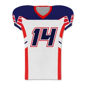 Maillot de football américain de qualité supérieure OEM, durable, avec logo de club, nom, numéro, drapeau, impression par sublimation, vêtements de sport pour jeunes à bas prix - Product Image 6