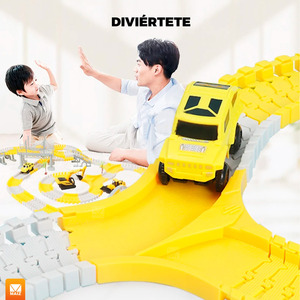 Pista de Carreras de Autos de Juguete para Niños - Colores Surtidos - Product Image 3