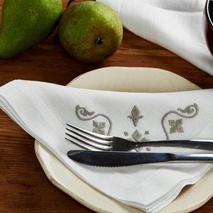 Serviettes en tissu de broderie serviettes de table lavables douces réutilisables pour la Table à manger OEM de dîner de famille de fête de mariage - Product Image 3