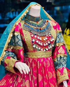 Vestido kuchi vintage étnico tribal, vestido Kuchi tradicional de fiesta Kuchi afgano/Pakistán multicolor vestido Kochi 304 - Product Image 4