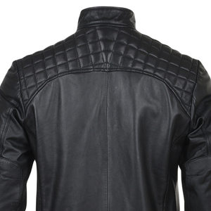 Veste en cuir pour homme pour les activités de plein air et les occasions décontractées avec un design élégant et propre Vestes en cuir pour homme de grande qualité à vendre - Product Image 5