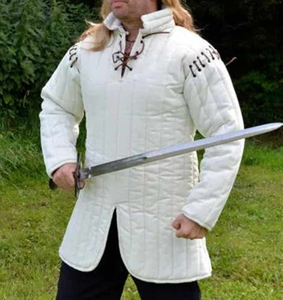 Personalizable Medieval Gambeson abrigo grueso acolchado Unisex Vintage chaqueta para Cosplay recreaciones 100% algodón de alta calidad - Product Image 1