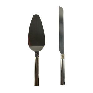 Long Lasting Low Rate Stainless Steel <b>Steak</b> <b>Knives</b> Wedding Cake <b>Knife</b> and Server Gold Handle for Birthday Party & Wedding Event - Product Image 3