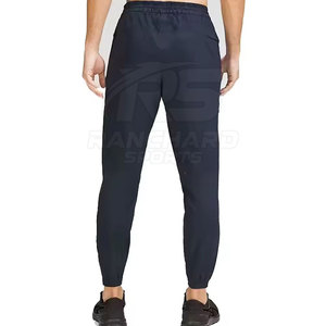 Pantalones Casuales Suaves Personalizados de Color Sólido, Pantalones Deportivos Cálidos de Invierno para Hombre, de Poliéster y Algodón - Product Image 2