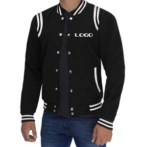 เลตเตอร์แมนแจ็คเก็ตเบสบอลสำหรับผู้ชายคอปกตั้งระบายอากาศได้ดีกันลมฤดูหนาว - Product Image 3