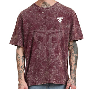 Acid Wash T-Shirt Custom Logo Blank High Quality 100% Cotton Regular Fit Solid Pattern Breathable <b>Short</b> <b>Sleeve</b> Men's Washed - Product Image 4