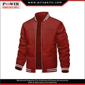Venta caliente de alta calidad chaqueta de vuelo cómoda béisbol bordado Varsity Bomber chaqueta personalizada para hombres - Product Image 6