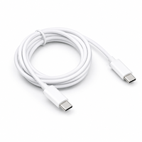 Câble 60W 20V 3A, charge rapide, transfert de données USB 2.0, certifié CE/FCC/RoHS, OEM ODM, longueur 1m, blanc, noir, PVC personnalisé, type C-USBC