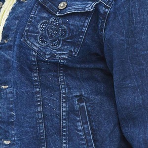 Vente en gros Veste en jean de haute qualité pour femmes Jeans respirants décontractés à manches longues Nouveau design Traitement OEM - Product Image 5