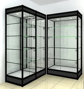 Chất lượng cao hiển thị kính trưng bày cửa hàng bán lẻ thiết kế nội thất thêm tầm nhìn kính hiển thị tủ - Product Image 5