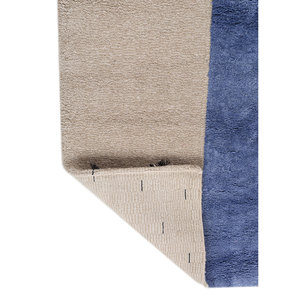 Tapis Aprezo AKWB-1346 en laine et soie de bambou noué à la main, grand format, motif abstrait rectangulaire, pour la maison, le salon, le couloir - Product Image 5