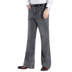 Pantalones vaqueros lavados rectos holgados de cintura alta para hombre, venta al por mayor Popular, diseño ajustado y ajustado, servicio OEM - Product Image 1