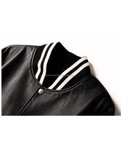 Veste boutonnée légère et respirante en cuir de vachette véritable pour femme, manches longues, collection automne, vente en gros, personnalisable, tendance - Product Image 6
