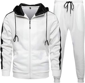 Custom 100% Cotton Fleece Solid Hooded Jogging Track Sweat Suit Logo Men Women Jogger Sweatsuit Tracksuit Sweatpants Hoodie Set - Product Image 4