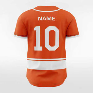 Camiseta de béisbol personalizada OEM con nombre de equipo, nombre de jugador y número, uniforme de béisbol elástico transpirable de poliéster 100% - Product Image 3