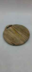 เขียงไม้สะเดาทำด้วยมือของใช้ในครัวที่ทันสมัยสำหรับผักผลไม้อุปกรณ์ที่มีระดับสำหรับเพิ่มครัว - Product Image 2