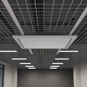 Kit encastré au plafond en acier Olimpia Splendid 400 B0560 avec profil aile, design minimaliste, installation facile, composants de grille - Product Image 3