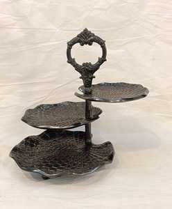 Increíble soporte para pasteles con acabado de níquel negro de aluminio Atractivo soporte de exhibición para cupcakes Decoración con nuevos diseños - Product Image 1