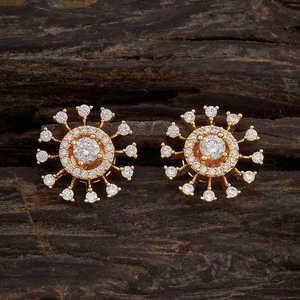 Boucles d'oreilles en zircon 160452 - Vintage, tendance, religieuses, en forme de boule, lune et étoile, pour femme, en alliage de zinc, perle et diamant, pour soirée - Product Image 1