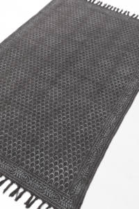 Alfombra India hecha a mano, alfombras estampadas con bloques a mano, Alfombra de algodón, fabricante indio, alfombras decorativas, Textiles Rajasthani Dhurrie - Product Image 2