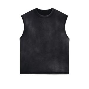 Custom Logo Vintage Gym Clothing High Quality Fitting 100% Cotton 275 GSM Cut Off Shirt Acid <b>Wash</b> Sleeveless <b>Mens</b> Tank Tops - Product Image 6
