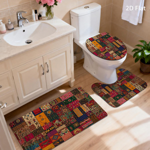 Custom Printed Bath <b>Mat</b> <b>Bathroom</b> Rug <b>Set</b> for <b>Bathroom</b> Non-Slip Shower Curtain Bath <b>Mat</b> - Product Image 5