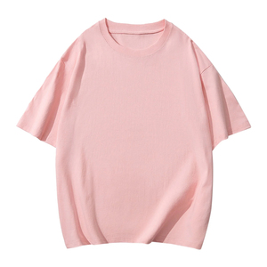 เสื้อยืด240gsm ขนาดใหญ่สำหรับผู้ชายผ้าฝ้าย100% น้ำหนักมากเสื้อยืดสีพื้นสีทึบโลโก้ออกแบบได้ตามต้องการ - Product Image 2