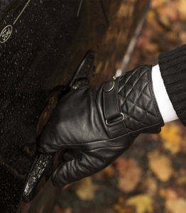 Gants en cuir pu noir pour moto, vente en gros, cyclisme, chaud, téléphone d'hiver, mode homme - Product Image 6