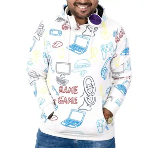 Pull à capuche personnalisé pour les garçons et les filles Gamming Coupe unisexe avec options de conception personnelles Élégant, durable et confortable - Product Image 1