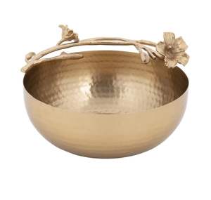 Elegante tazón de servir de latón hecho a mano, ideal para colecciones de vajilla y decoración de cocina. - Product Image 2