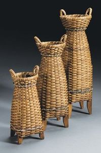 Low Price <b>Smart</b> <b>Pots</b> & <b>Planters</b> Garden Decor Rattan <b>Planter</b> with Iron Stand Large Floor Standing Black Stand - Product Image 5