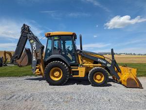 जोहान डीयर 310ksbhe <span class=keywords><strong>Loader</strong></span> Yanmar 70hp डीजल इंजन 220 घंटे इस्तेमाल किए गए 9 टन रेटेड लोड में बाल्टी काइब स्किड स्टीड है। - Product Image 6