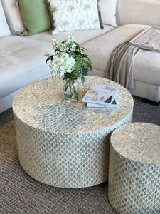 Table basse de luxe au design moderne, incrustation de marbre, meilleure qualité, mobilier de salon, maison, hôtel, bureau, ferme, personnalisable directement - Product Image 4