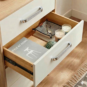 Modern Luxury Contemporary <b>Crystal</b>-Inlaid Zinc Alloy Eco-Friendly Durable Cylindrical Cabinet Handles Drawer Pulls Dining - Product Image 5