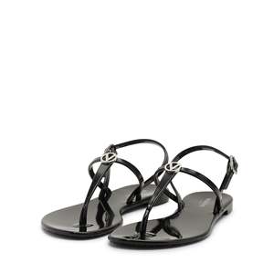 Sandalias Valentino Jally con Tacón y Detalle en V en Negro - Product Image 2