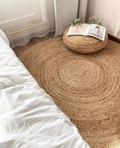 Tapis de jute naturel tissé à la main | Revêtement de sol écologique et durable pour la maison - Product Image 1