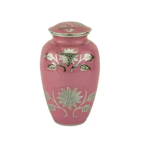 Urnes funéraires bleues de haute qualité pour cendres humaines, en aluminium et laiton de qualité supérieure, style européen/américain, personnalisables, indiennes - Product Image 2