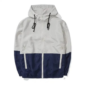Veste coupe-vent blanche/Veste coupe-vent Meilleur prix du fabricant Logo personnalisé imprime Coupe-vent pour homme - Product Image 3
