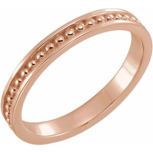 Romantic Stainless Steel Bead <b>Ring</b> Fashionable Bohemian Eternity Wedding <b>Ring</b> Gold Plated Stackable Inlay with Number Shape - Product Image 1