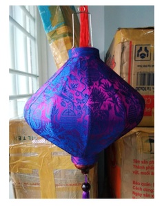 Vietnam soie lanterne Hoi An bambou suspendus lanternes lumière pour la décoration de mariage luxe beaucoup de formes colorées - Product Image 2