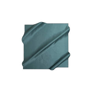 Floral Cotton and Wool Handkerchief Scarf Plain <b>Green</b> <b>Silk</b> Square - Product Image 1